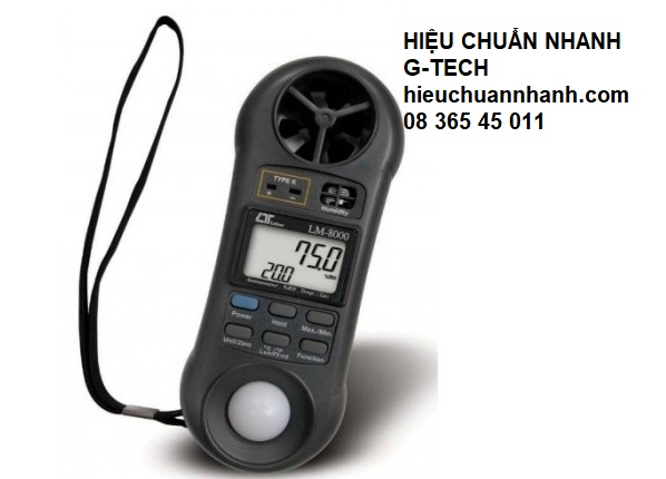 Hiệu chuẩn thiết bị vi khí hậu /Environmental Meter LUTRON LM-8000- Hiệu chuẩn nhanh