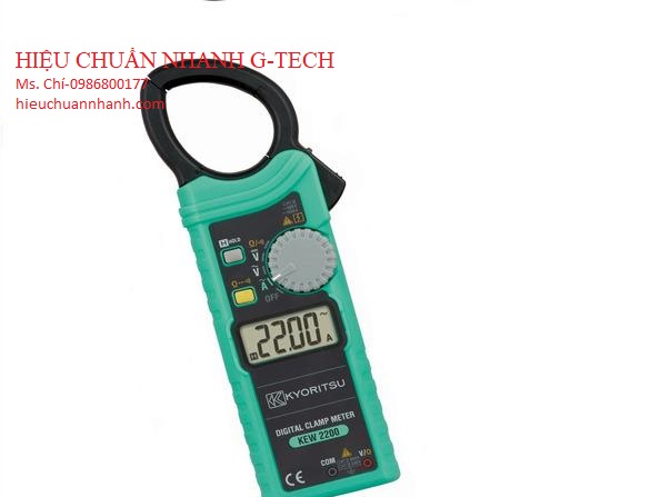  Hiệu chuẩn ampe kìm KYORITSU 2200 (AC 1000A).Hiệu chuẩn nhanh G-tech
