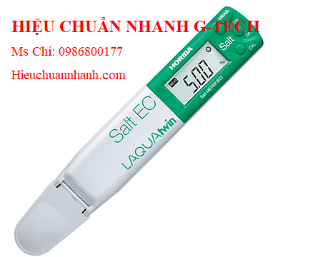 Hiệu chuẩn bút đo độ mặn cầm tay HORIBA SALT-11.Hiệu chuẩn nhanh G-tech