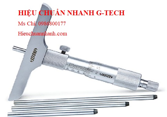 Dịch vụ tư vấn - đào tạo hiệu chuẩn thước đo độ sâu cơ khí INSIZE , 1247-200, 0-200mm/ 0.05mm