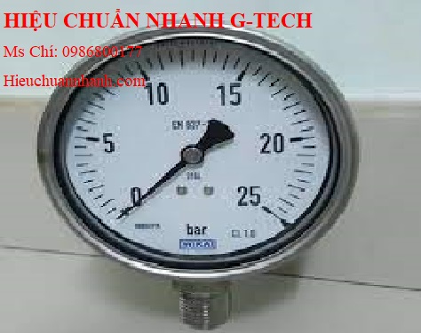 Hiệu chuẩn đồng hồ đo áp suất WIKA 232.50(-1~5 Bar(Psi),dial 100,chân đứng 1/2'').Hiệu chuẩn nhanh G-tech