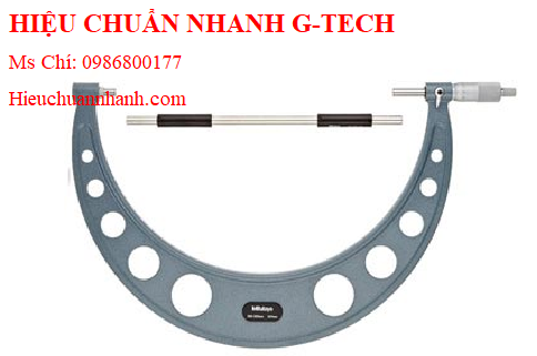 Hiệu chuẩn  panme đo ngoài cơ khí đo chiều dày thành ống Mitutoyo 115-217 (50-75mm/ 0.01mm).Hiệu chuẩn nhanh G-tech