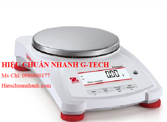 Hiệu chuẩn cân kỹ thuật 2 số lẻ, 4200g x 0.01g, chuẩn trong PX4202 Ohaus.Hiệu chuẩn nhanh G-tech