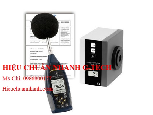 Hiệu chuẩn máy đo độ ồn âm thanh PCE SLT-ICA.Hiệu chuẩn nhanh G-tech