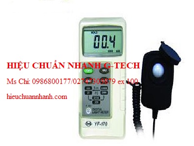 Hiệu chuẩn thiết bị đo cường độ ánh sáng TENMARS YF-170 (20000Lux). Hiệu chuẩn nhanh G-tech