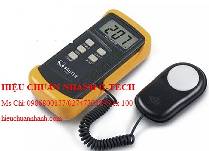 Hiệu chuẩn máy đo cường độ ánh sáng SAUTER SO 200K (200~200.000Lux, 5 %). Hiệu chuẩn nhanh G-tech