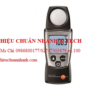  Hiệu chuẩn máy đo cường độ ánh sáng TESTO 540 (0 - 99999 Lux, IP 40).Hiệu chuẩn nhanh G-tech