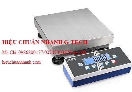 Hiệu chuẩn cân sàn KERN DE 60K5A (60kg, 5g). Hiệu chuẩn nhanh G-tech