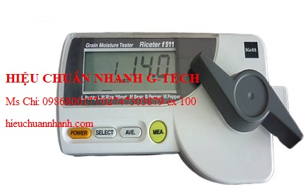 Hiệu chuẩn máy đo độ ẩm ngũ cốc Kett F 511. Hiệu chuẩn nhanh G-tech