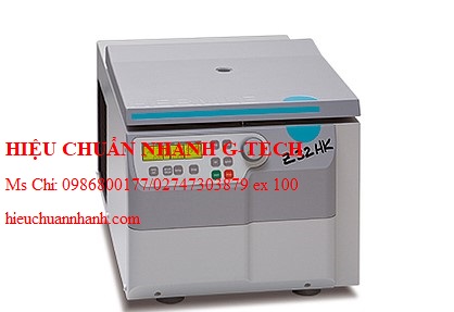 Hiệu chuẩn máy ly tâm lạnh điện tử tốc độ cao HERMLE Z32HK (4x100ml; 20000 v/p).Hiệu chuẩn nhanh G-tech