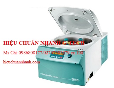 Hiệu chuẩn  máy li tâm lạnh Hettich MIKRO 200R (30x1.5/2 ml, 15000 vòng/phút). Hiệu chuẩn nhanh G-tech