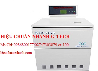 Hiệu chuẩn  máy ly tâm lạnh để sàn KECHENG H5-21KR. Hiệu chuẩn nhanh G-tech