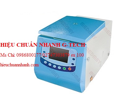 Hiệu chuẩn máy ly tâm lạnh để bàn tốc độ cao Medmay MC4004 (16500rpm; 21532×g). Hiệu chuẩn nhanh G-tech