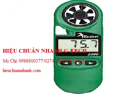 Hiệu chuẩn máy đo tốc độ gió, nhiệt độ không khí Kestrel 2000. Hiệu chuẩn nhanh G-tech