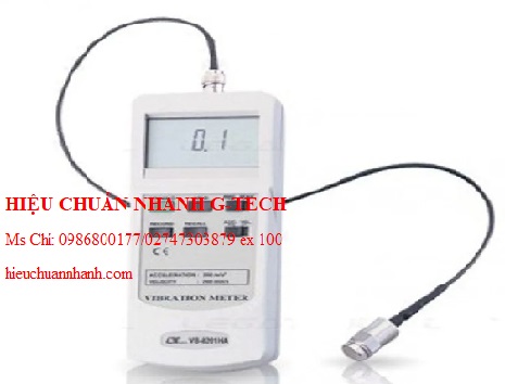 Hiệu chuẩn máy đo độ rung Lutron VB-8201HA (199.9mm/s). Hiệu chuẩn nhanh G-tech