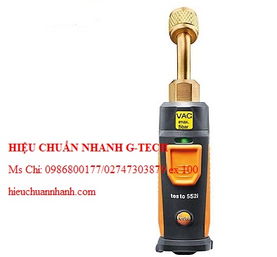 Hiệu chuẩn đầu đo áp suất chân không TESTO 552i (0~26.66 mbar; 0~20000 microns). Hiệu chuẩn nhanh G-tech