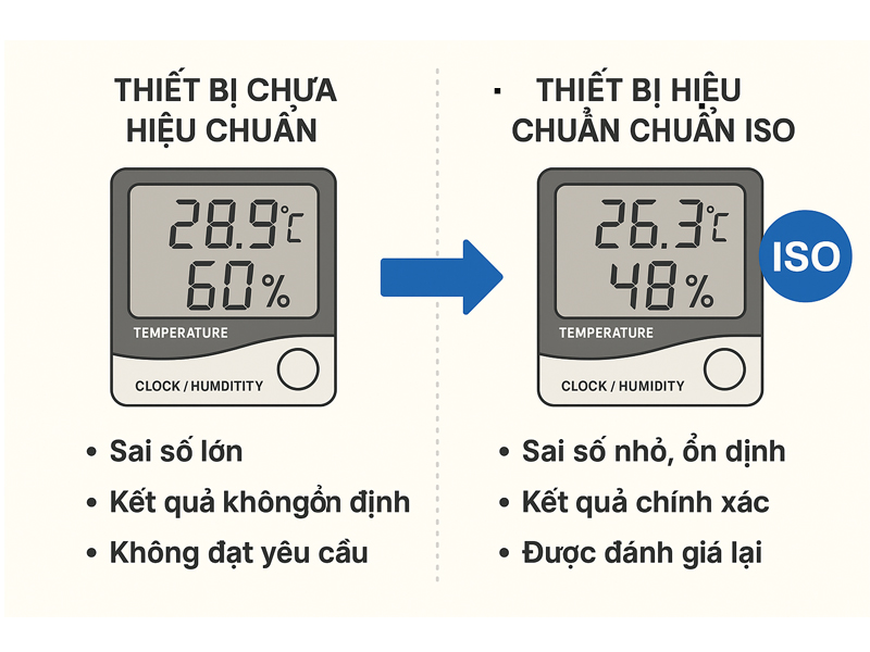 Tiêu chuẩn quốc tế trong hiệu chuẩn nhiệt ẩm kế: ISO 17025, ILAC-MRA và ý nghĩa thực tiễn