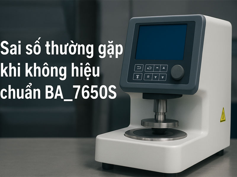Những sai số thường gặp khi máy thử mài mòn – chầy xước BA_7650S không được hiệu chuẩn đúng cách